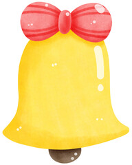 Colored christmas bell icon Vector