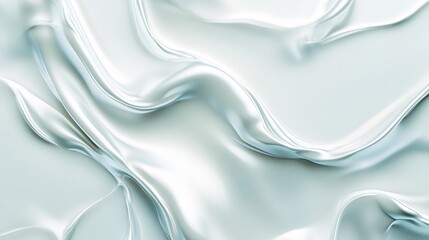 Abstract Silver Liquid Background - Elegant Metallic Texture with Soft Waves and Flowing Lines. Ideal for Luxury, Fashion, or Beauty Designs. Download High-Quality Image.