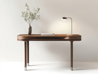 Create a simple and modern workspace with a high-fidelity desk design