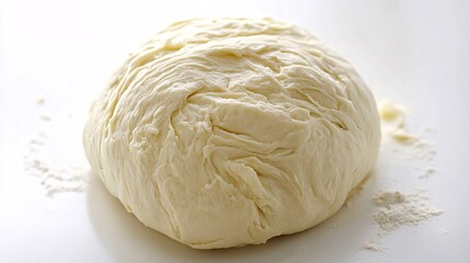Fresh Dough Ball on Floured Surface: A Culinary Masterpiece