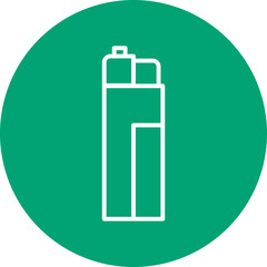 Fototapeta premium Fire Starter line circle icon