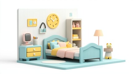 Colorful Modern Bedroom Interior Design for Kids