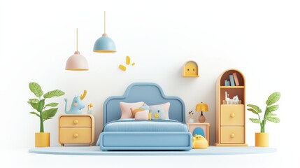 Cozy Colorful Bedroom with Playful Decor