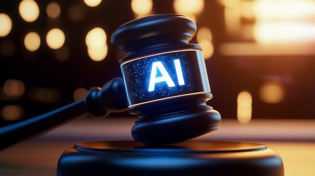 intelligence artificial ai legal policy and ethics regulation digital law with justice gavel