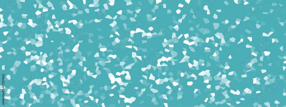 Poster Abstract background of crystallized. Aqua colored Geometric Retro tiles pattern. Blue paper texture background and terrazzo flooring texture polished stone pattern.