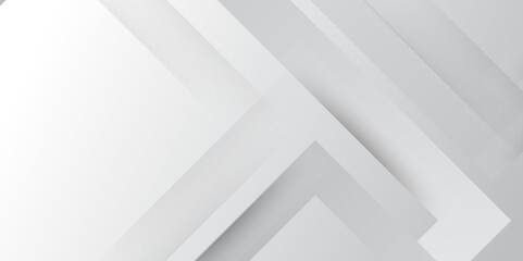 Fototapeta premium Abstract white and grey arrows overlay texture background. Modern elegant white gray banner background with creative design and shiny lines.Light gray triangle abstract subtle vector background.