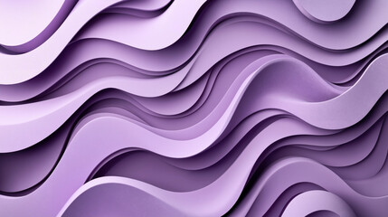 Fototapeta premium Abstract purple layered wave design with smooth curves and overlapping textures for a modern artistic background.
