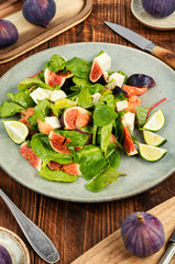 Salad with figs.