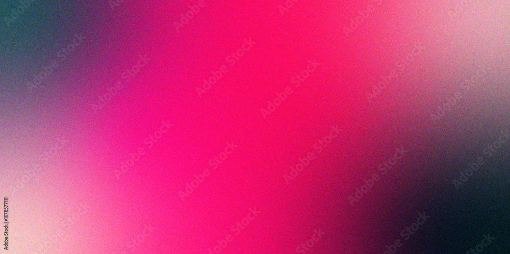 Poster Red color gradient background. Red color grunge light texture background. Grainy retro style backdrop. classic deep Rose gradation pale red paint with minimal stye and space