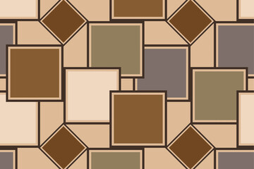 Stylish geometric pattern featuring earthy tones and dynamic shapes in modern design