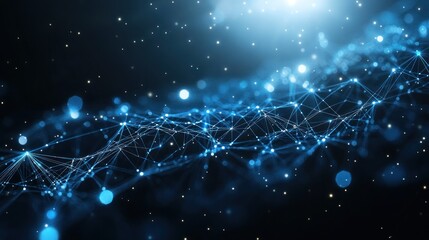Obraz premium Abstract Blue Network