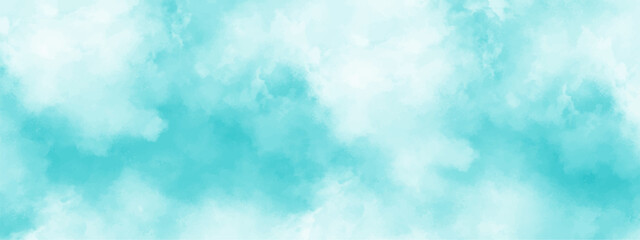 Blue White clouds or smoke dirty dusty galaxy space with powder and smoke burnt. Sky blue fog effect. Texture overlays isolated cloud, grey rain cloud, mist. Bluesky Water color background
