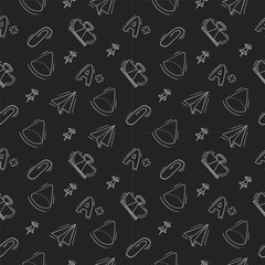school supplies pattern, education seamless pattern, doodle school seamless pattern, hand drawn education pattern background, doodle school background