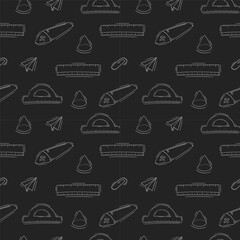 school supplies pattern, education seamless pattern, doodle school seamless pattern, hand drawn education pattern background, doodle school background