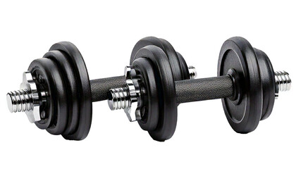Naklejka premium Set of dumbbell isolated on a white background transparent png