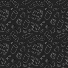 school supplies pattern, education seamless pattern, doodle school seamless pattern, hand drawn education pattern background, doodle school background