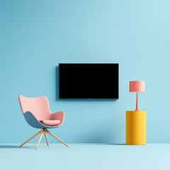 Fototapeta premium Modern Living Room with Stylish Furniture and Decor
