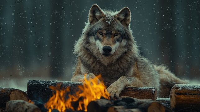 Wolf by the Fire