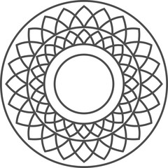 Round Mandala Frame