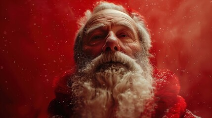 Portrait of Santa Claus. Santa Claus with gifts. Christmas and New Year gifts. Happy New Year. Merry Christmas. Santa Claus.