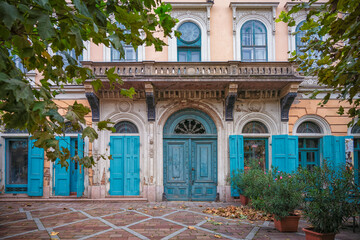 Obraz premium Turquoise House in Europe