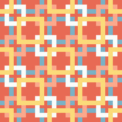 Abstrakcyjny geometryczny wzór. Bezszwowe wektorowe tło. Kolorowa tekstura. © Monika