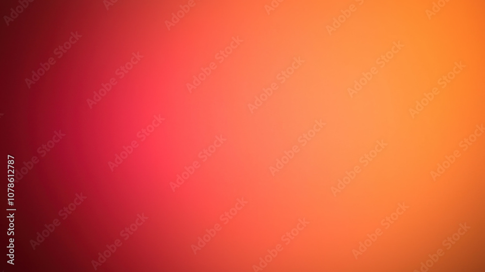 Wall mural a vibrant abstract background with a smooth gradient transitioning from warm red to soft orange hues