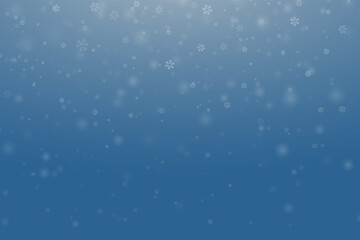 Christmas snow. Falling snowflakes on background. Snowfall. Vector illustration.