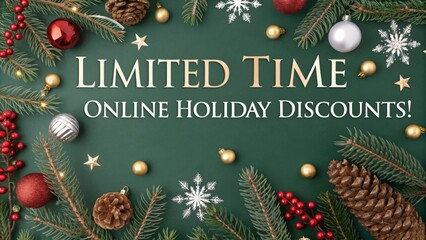 Unlock exclusive savings with limited time online holiday discounts – shop now and save big!