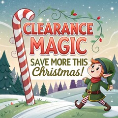 Obraz premium Unlock the magic of clearance sales to save more this christmas season!