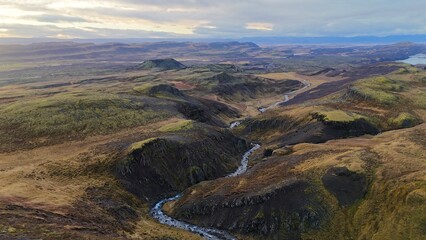 Naklejka premium Iceland landscape volcano