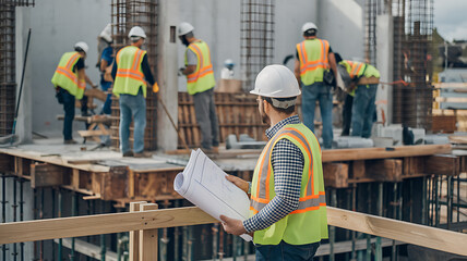 construction worker on construction site