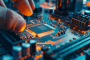 Generative AI Image of Futuristic Laboratory with DNA Helix in Test Tubes