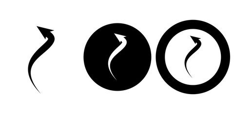 Arrows vectors icon set