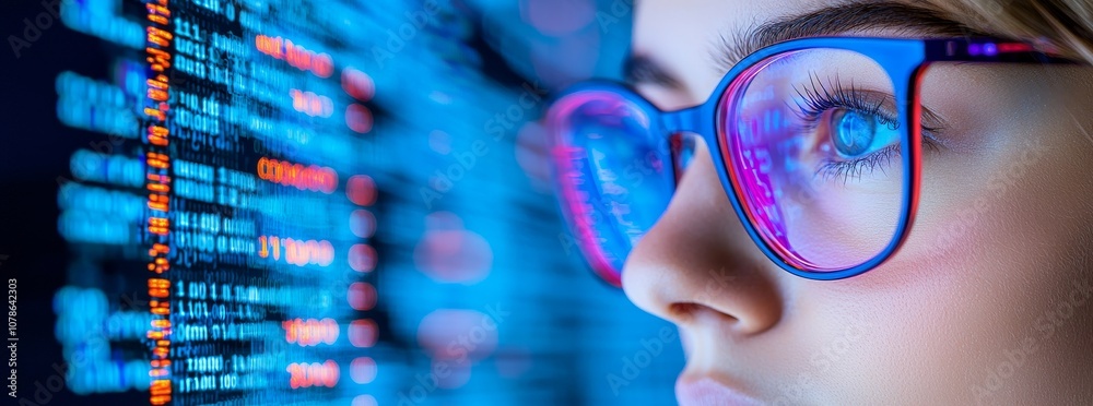 Poster a cyber security concept using ai. a team of experts analyzes the risks online for consumer data. so
