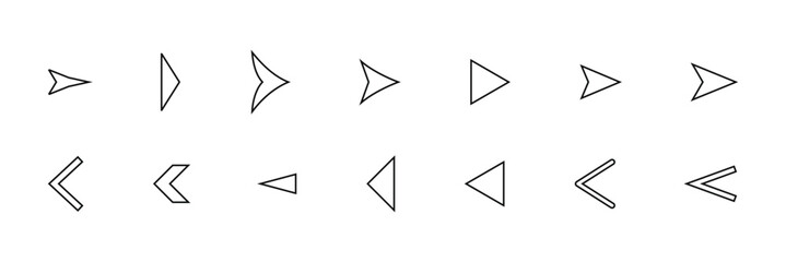 Obraz premium Arrow icons set. Arrow collection. Simple arrow big set.