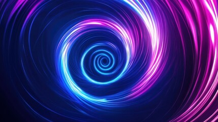 Obraz premium Neon Swirl Abstract Background