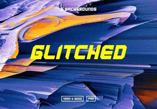 Glitched Motion Background Bundle