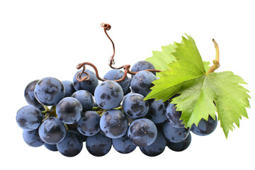 Bunch of grapes isolated on white