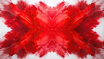 abstract red brushstroke painting detail