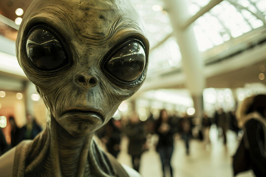Portrait of monster from a galaxy, universe or surreal cosmos generative AI design