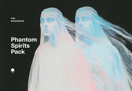 Phantom Spirits Abstract Backgrounds With Generative AI