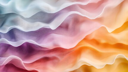 Obraz premium Abstract waves of light in rainbow colors with a soft gradient texture