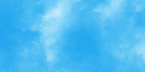 Grunge tint light blue watercolor abstract background, Aquarelle paint paper textured, blue sky with clouds, Sky Nature Landscape Background, sky background with white fluffy clouds.	