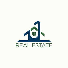 Real estate logo, House logo, Home logo sign symbol Free Vector
