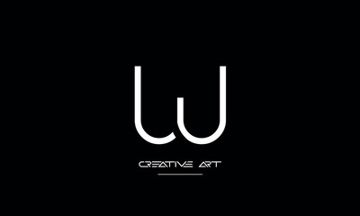 JW, WJ, J, W abstract letters logo monogram