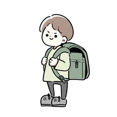 ランドセルを背負った男の子