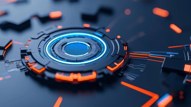 An elaborate quantum algorithm lab with glowing quantum processors