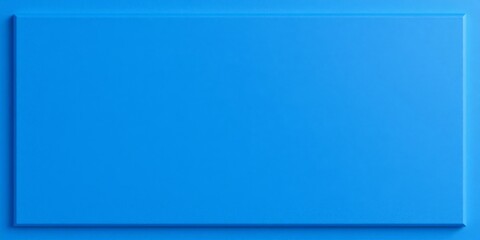 Obraz premium Blue gradient background with embossed rectangle surface and raised 3d shape, minimalistic design, blue, rectangle