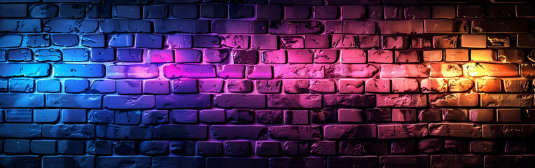 Vibrant Abstract Background with Squares and Colored Brick Lights